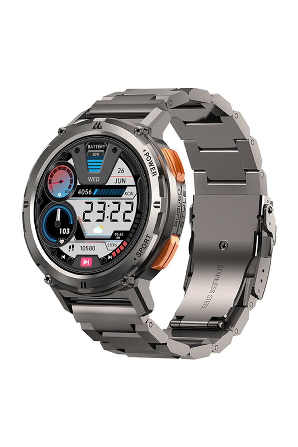 Kospet Tank T2 Watch Akıllı Saat + Metal Kordon (KVK Teknik Servis Garantili)