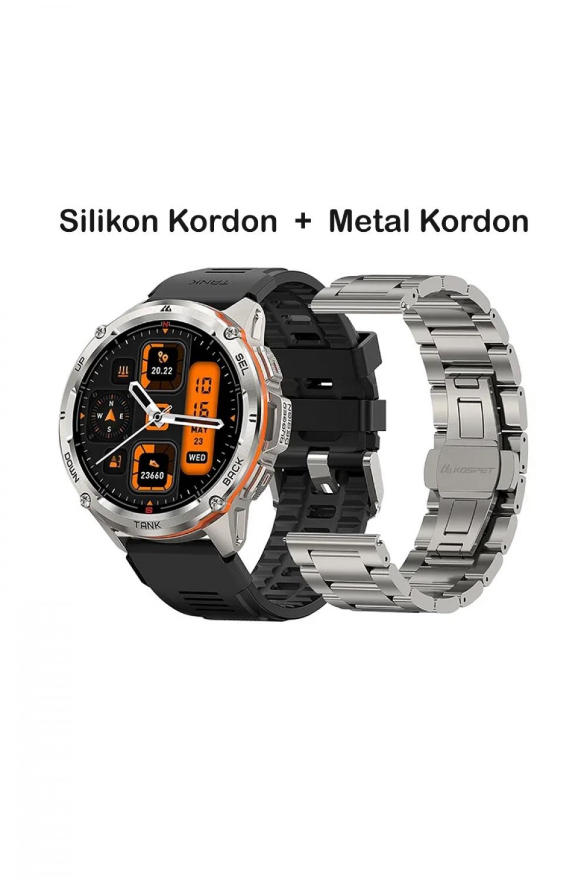 Kospet Tank T3 Ultra Watch GPS Akıllı Saat Special Edition (KVK Teknik Servis Garantili)