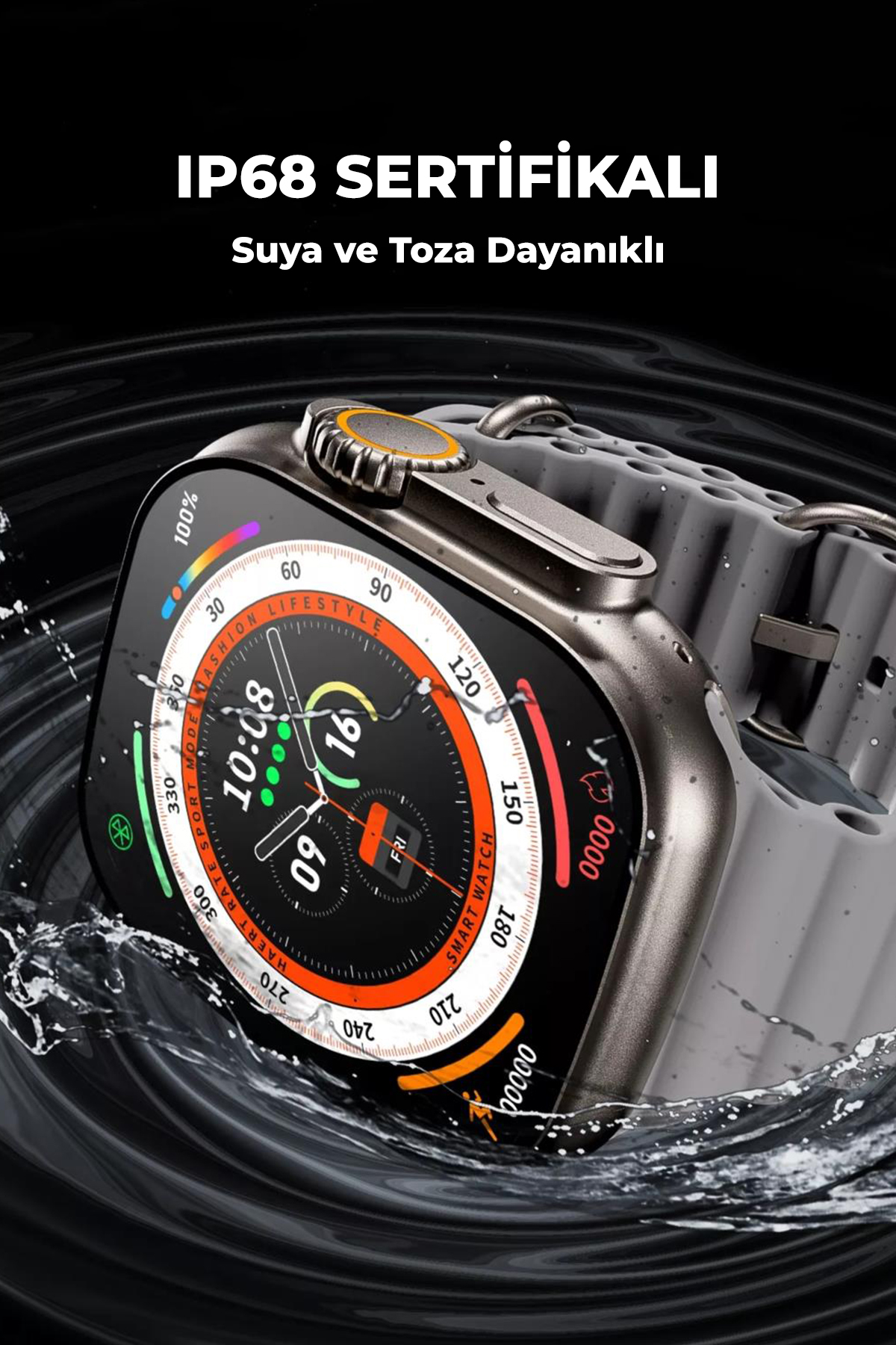 Microlux GS Ultra 8 Watch Akıllı Saat 49mm (2 Kordon Hediyeli)